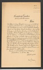k.k. naturhistorisches Hofmuseum, Intendanzakten 1885-1896 (Hauer), Aktenzahl Z.331/1890, Seite 1